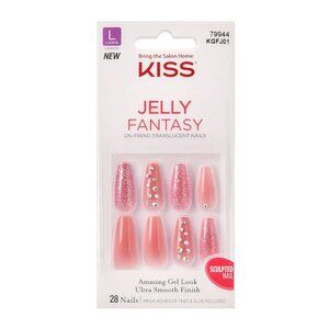 KISS Jelly Fantasy Long Length Nails - Be Jelly